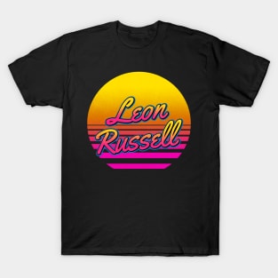 Leon Personalized Name Birthday Retro 80s Styled Gift T-Shirt